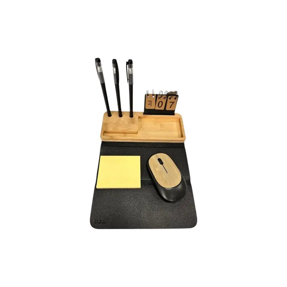 Fuzo EcoBundle Bamboo Desk Set- Black — image 1