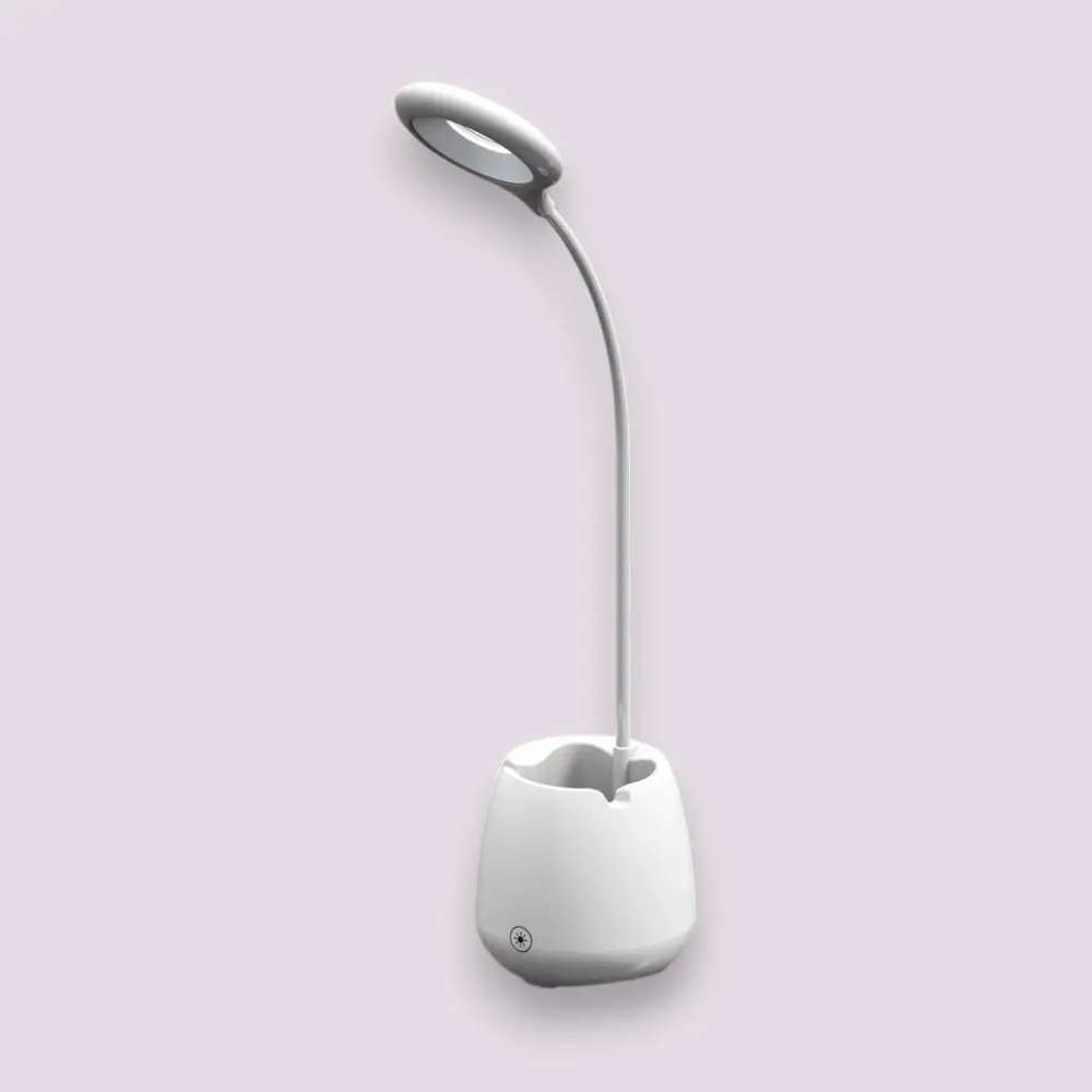 Glo Beats Pro Multi-Function Desk Lamp With Speaker-White — image 1