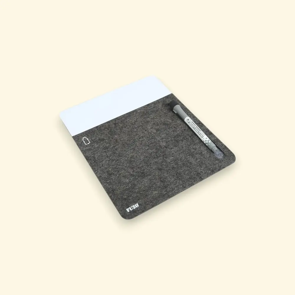 Fuzo Slick Mouse Pad with Erasable Writing Pad & Pen- Grey — image 1
