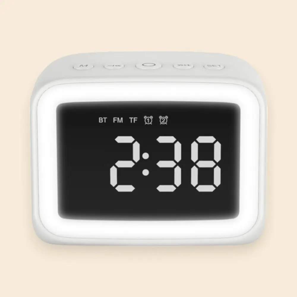 Krono Alaram Clock- White- 5W — image 1