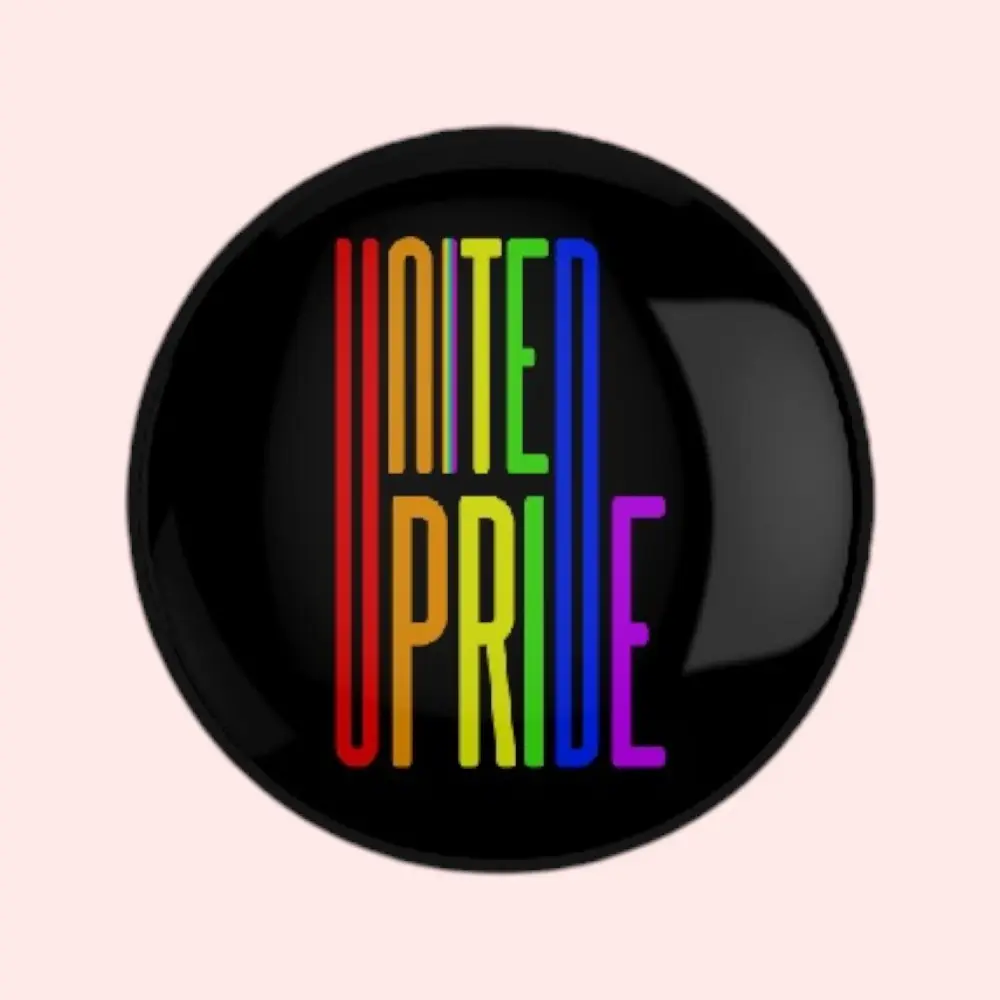Pima United Pride- Snapdot Pin Badge — image 1