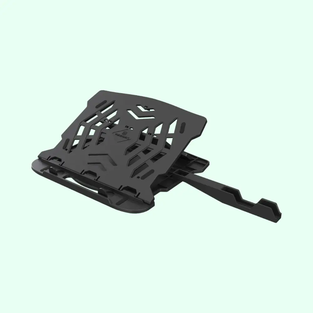 Portronics My Buddy Hexa 22 - Laptop & Moblie Stand- Black — image 1
