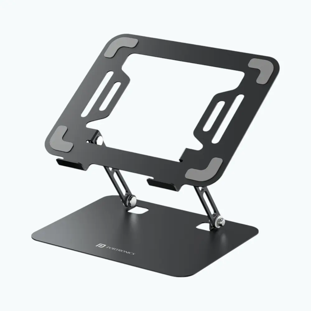 Portronics My Buddy K3 Pro Laptop Stand- Grey — image 1