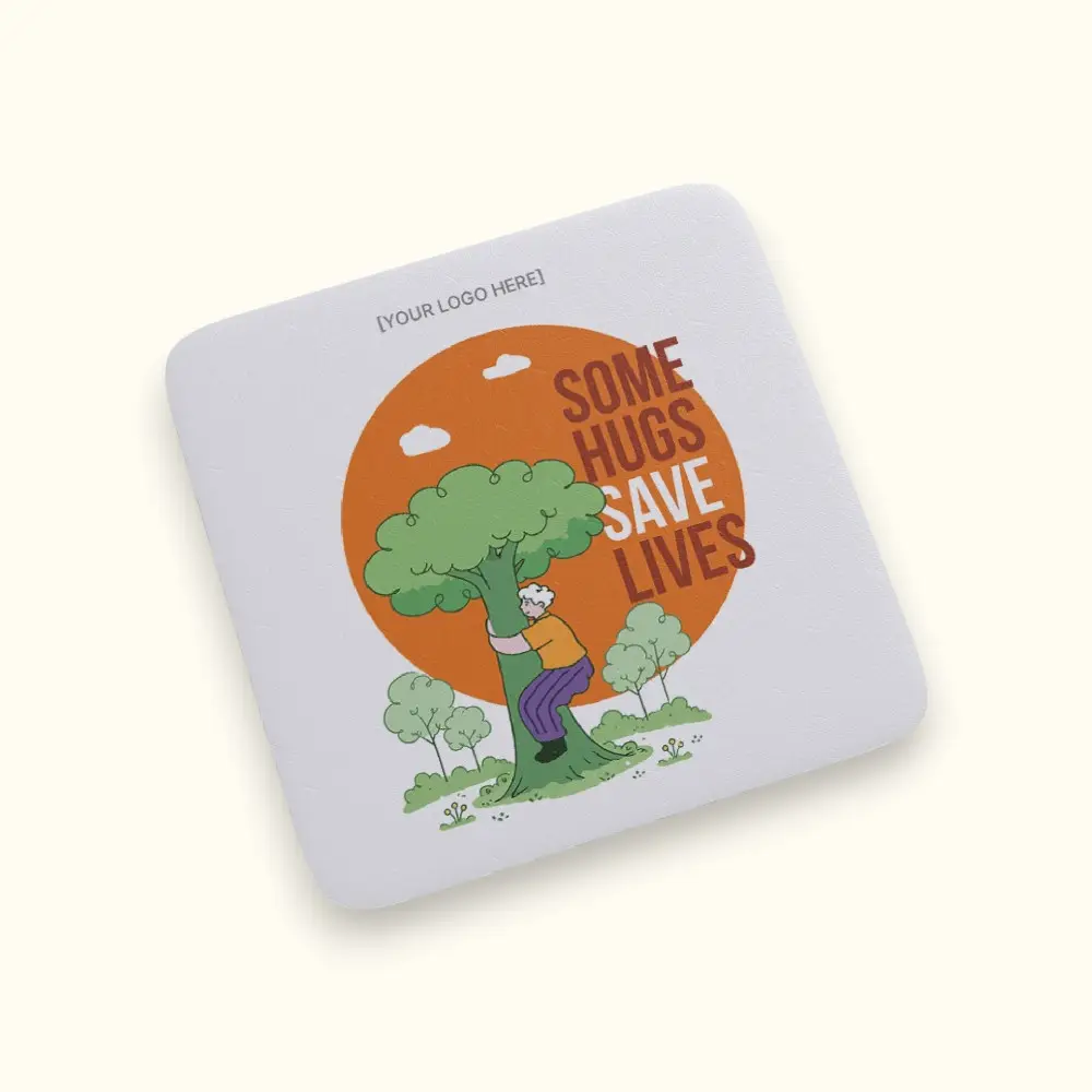 Rooted Earth Day Coaster- 4* 4 inches — image 1