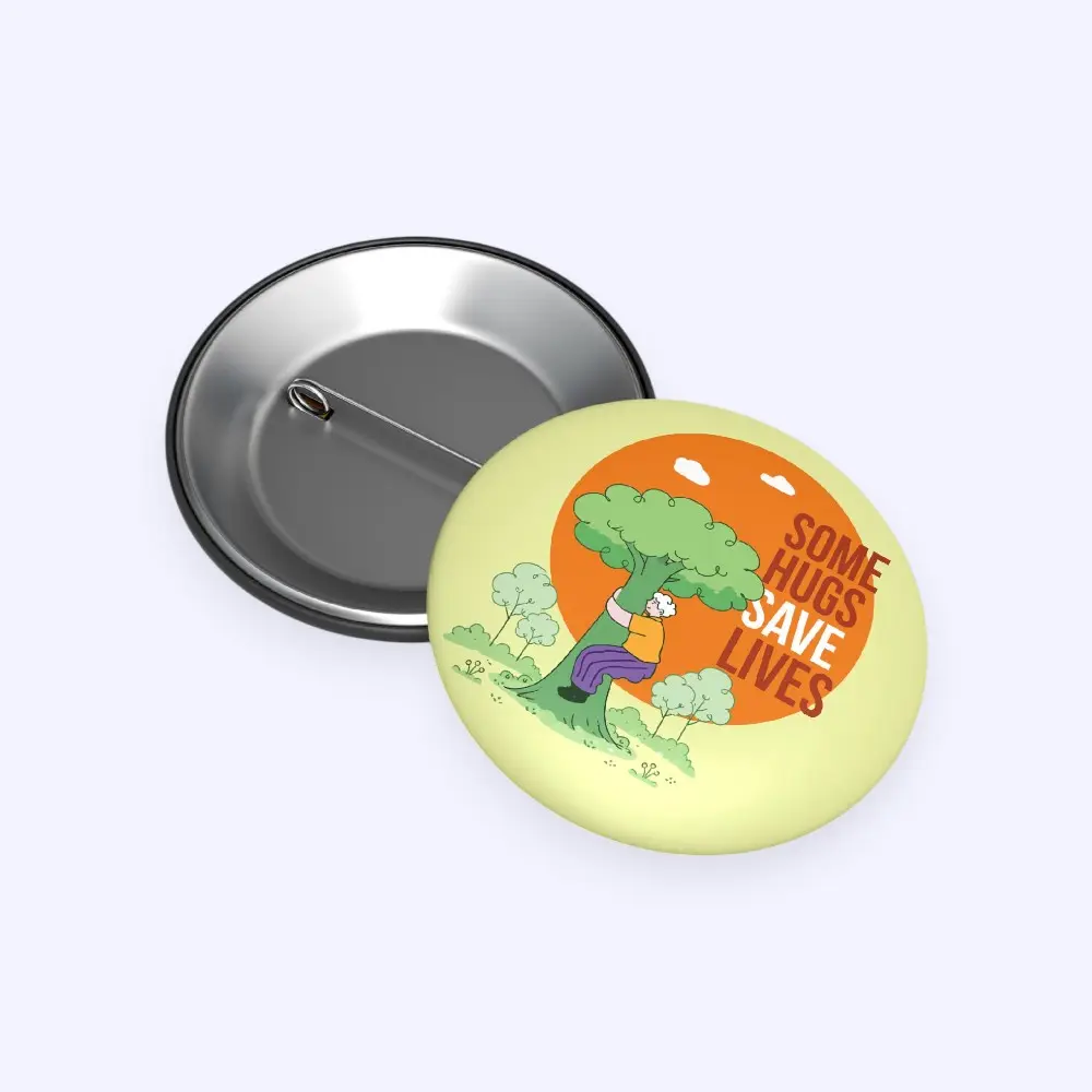Rooted - Earth Day Snapdot Pin Badge — image 1