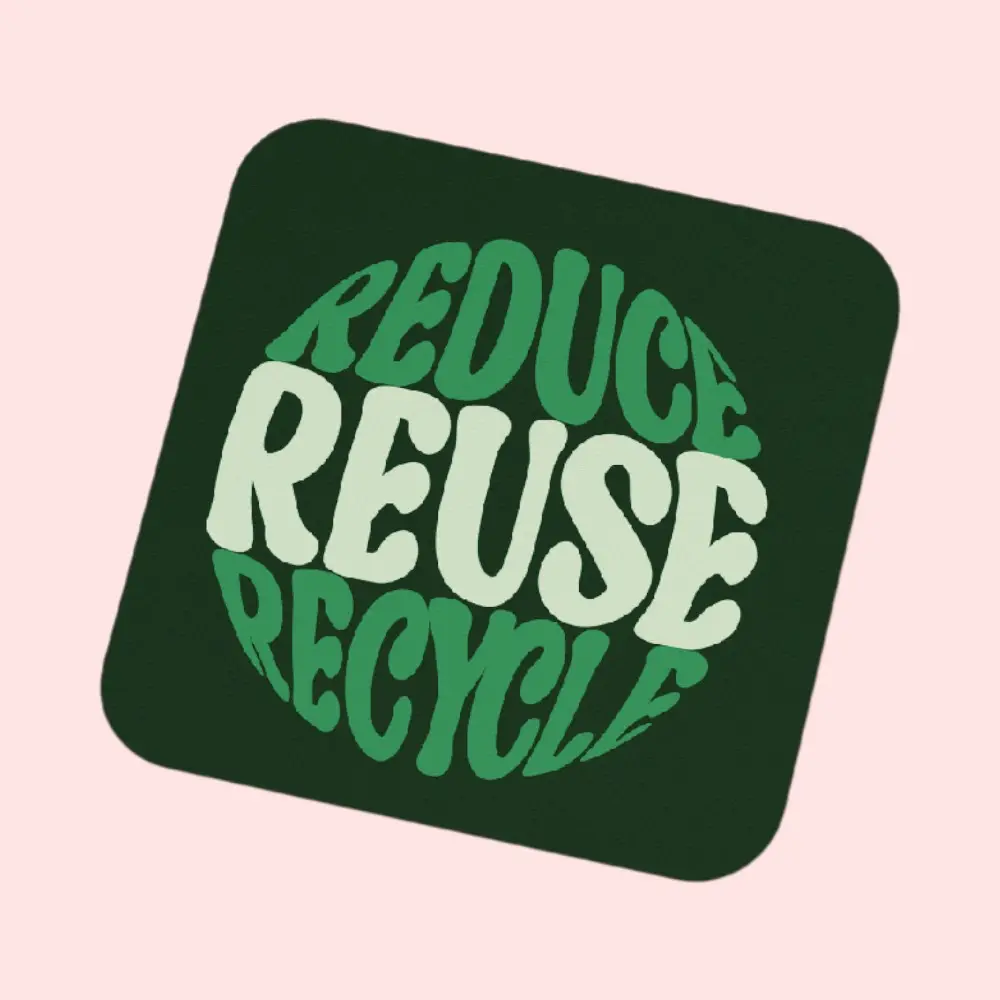 RRR Vibes Coaster with Foam - Square - 9 x 9 cm — image 1