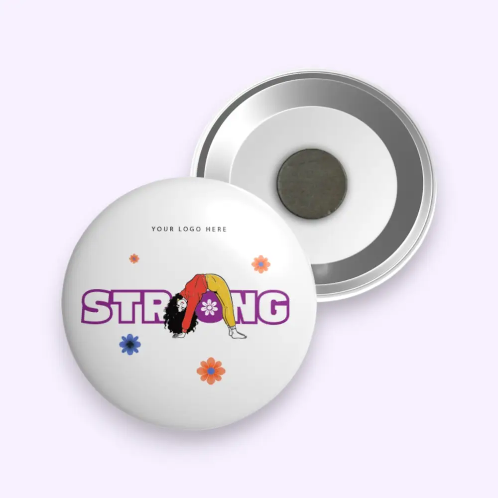 Strong- Snapdot Fridge Magnet- 5.5*5.5 cms — image 1