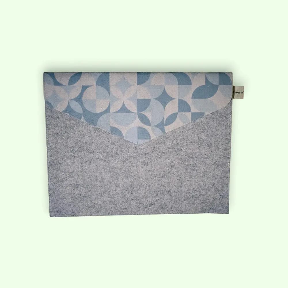 Trusser Felt 15.11" Inches Geometric Calm Folder- Grey — image 1