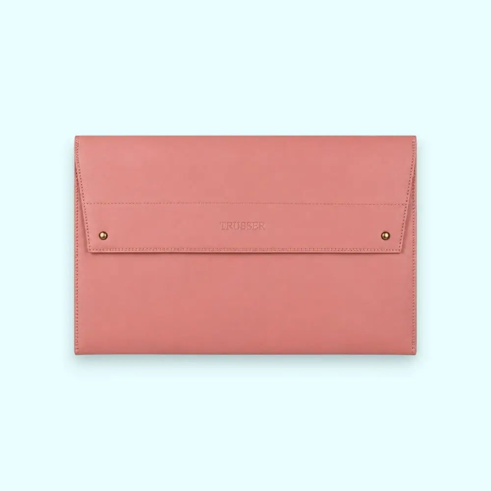 Trusser PU Leather 13.9" Inches Document Folder- Peach — image 1
