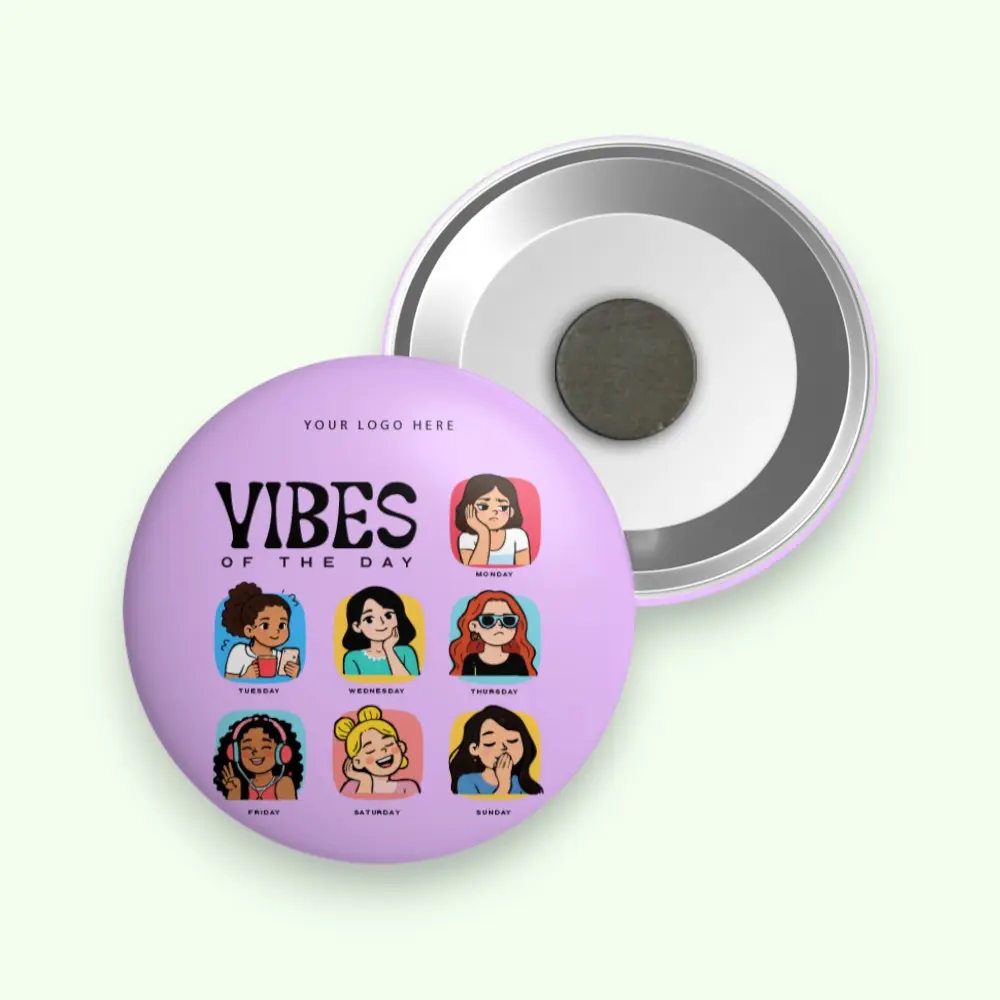 Vibes- Snapdot Fridge Magnet- 5.5*5.5 cms — image 1