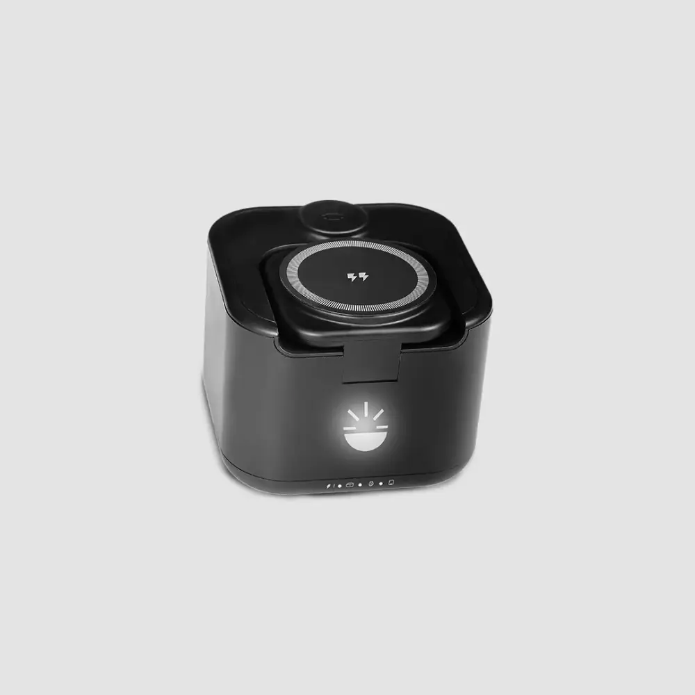 Glow Gadgets Ignite-Bluetooth Speaker With 3 in 1 Wireless Charging- Black — image 1