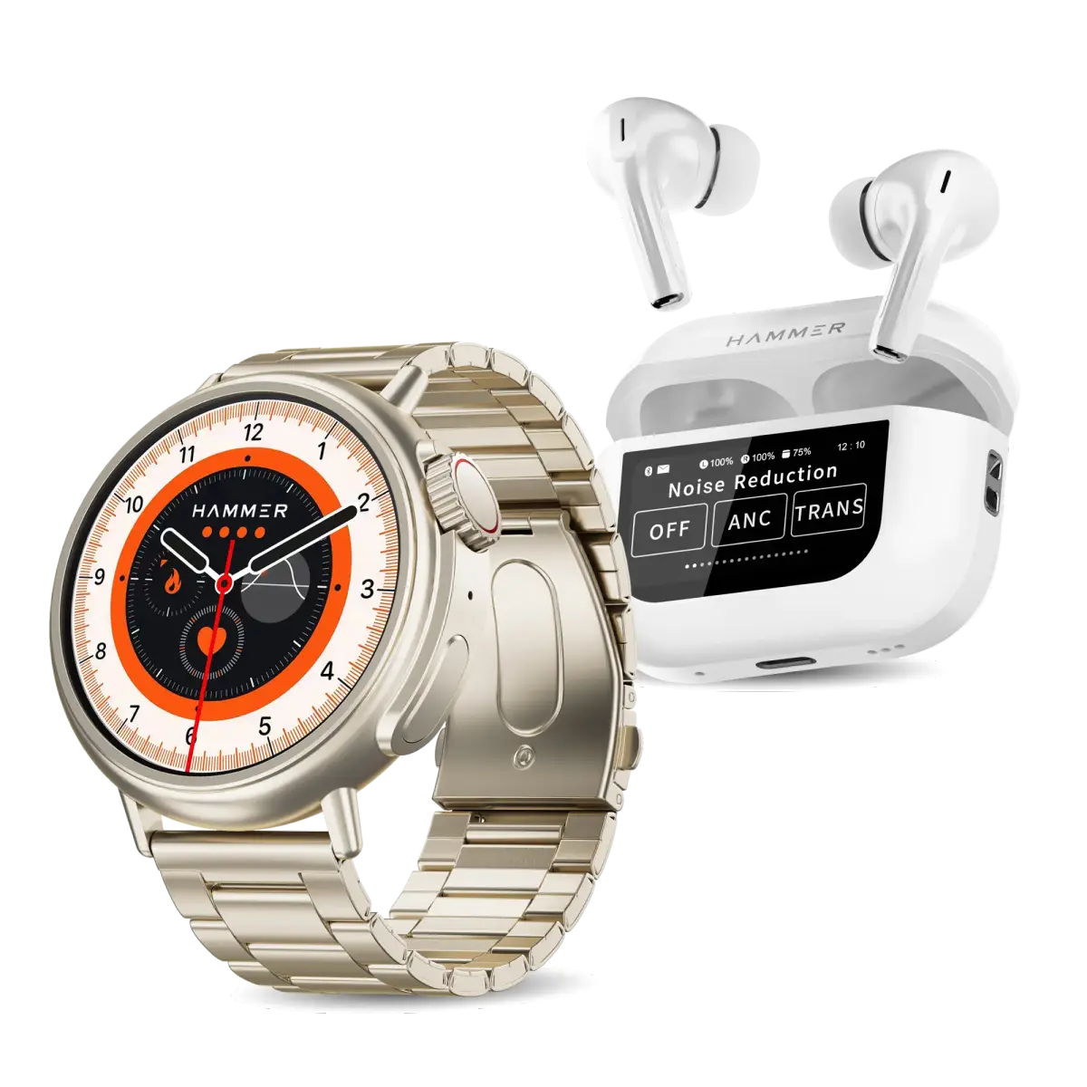 Hammer Active 3.0 Bluetooth Smartwatch & Screen TWS Earbuds (Combo) — image 1
