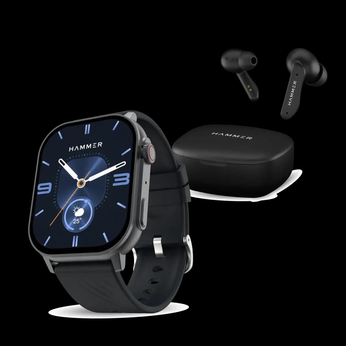 Hammer Arctic Bluetooth Smartwatch & Solitude TWS Earbuds (Combo) — image 1