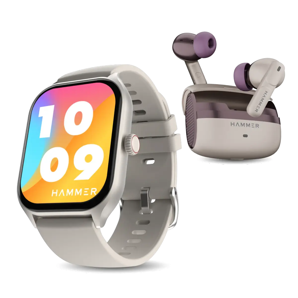 Hammer Polar Bluetooth Smartwatch & Stellar TWS Earbuds (Combo) — image 1