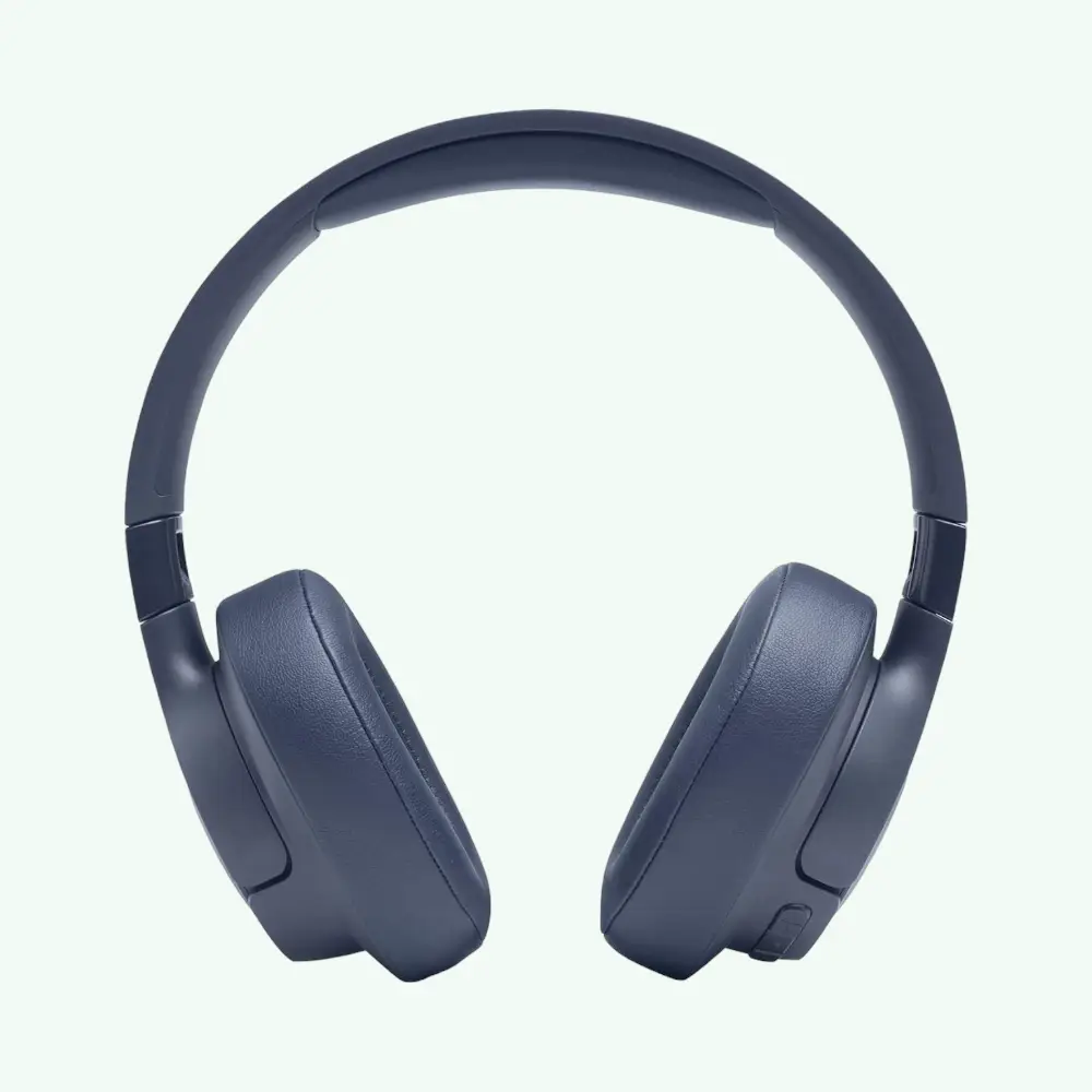 JBL T710 BT Wireless Headphones With Mic- Navy Blue- 50 Hrs Play Time — image 1
