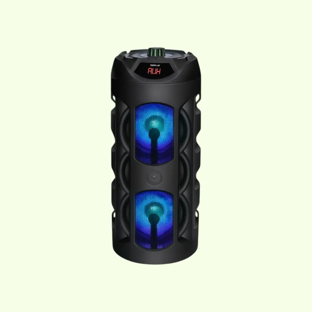 Ooge Vibebox Party Blaster Premium Speaker with Karaoke Mic- 50W- Black — image 1