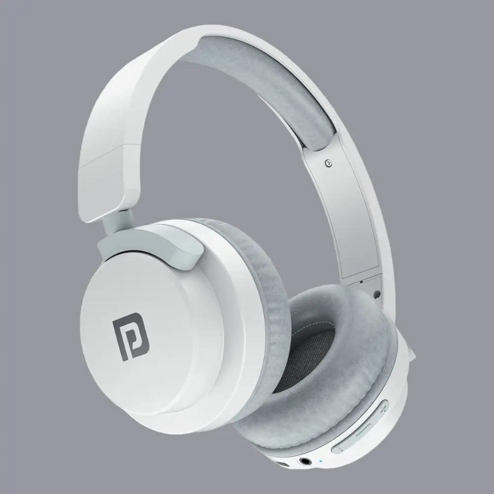 Portronics MUFFS M2 Wireless Headphones- White — image 1