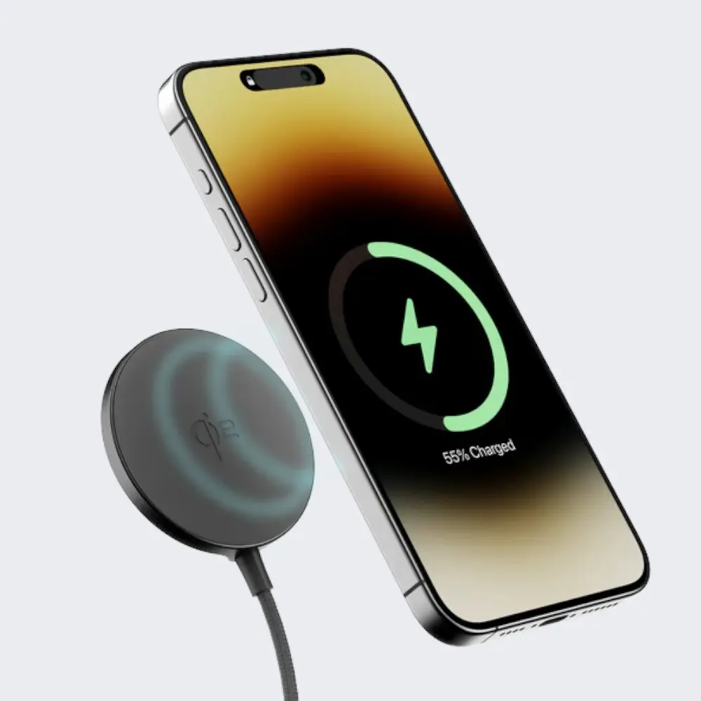 Ambrane AerosynQ B Wireless Charger- Black — image 1