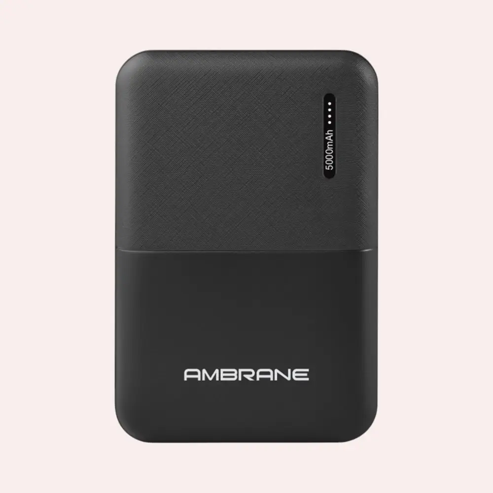 Ambrane PP-511-5000mAh Powerbank- Black — image 1