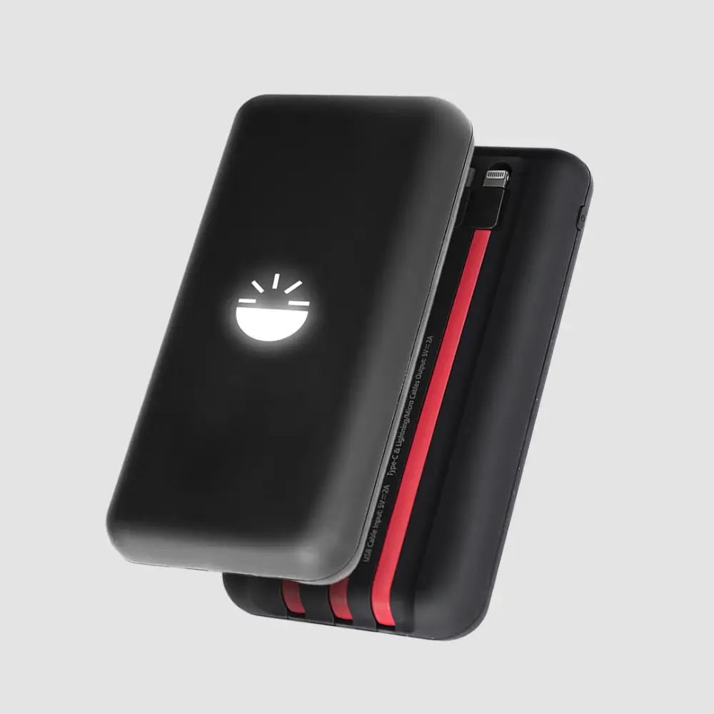 Glow Gadgets Beam-Wireless Powerbank-10000mAh-Black — image 1