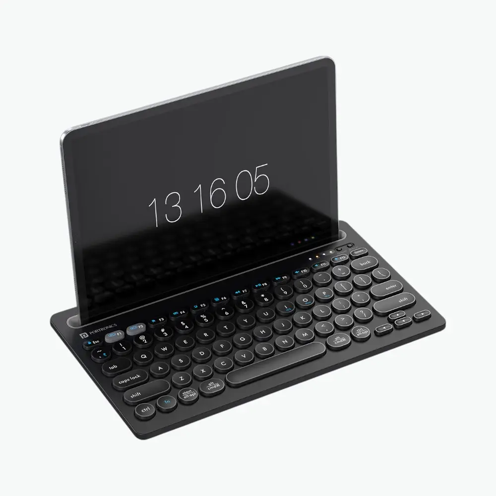 Portronics Bubble Dock Wireless Keyboard- Black — image 1