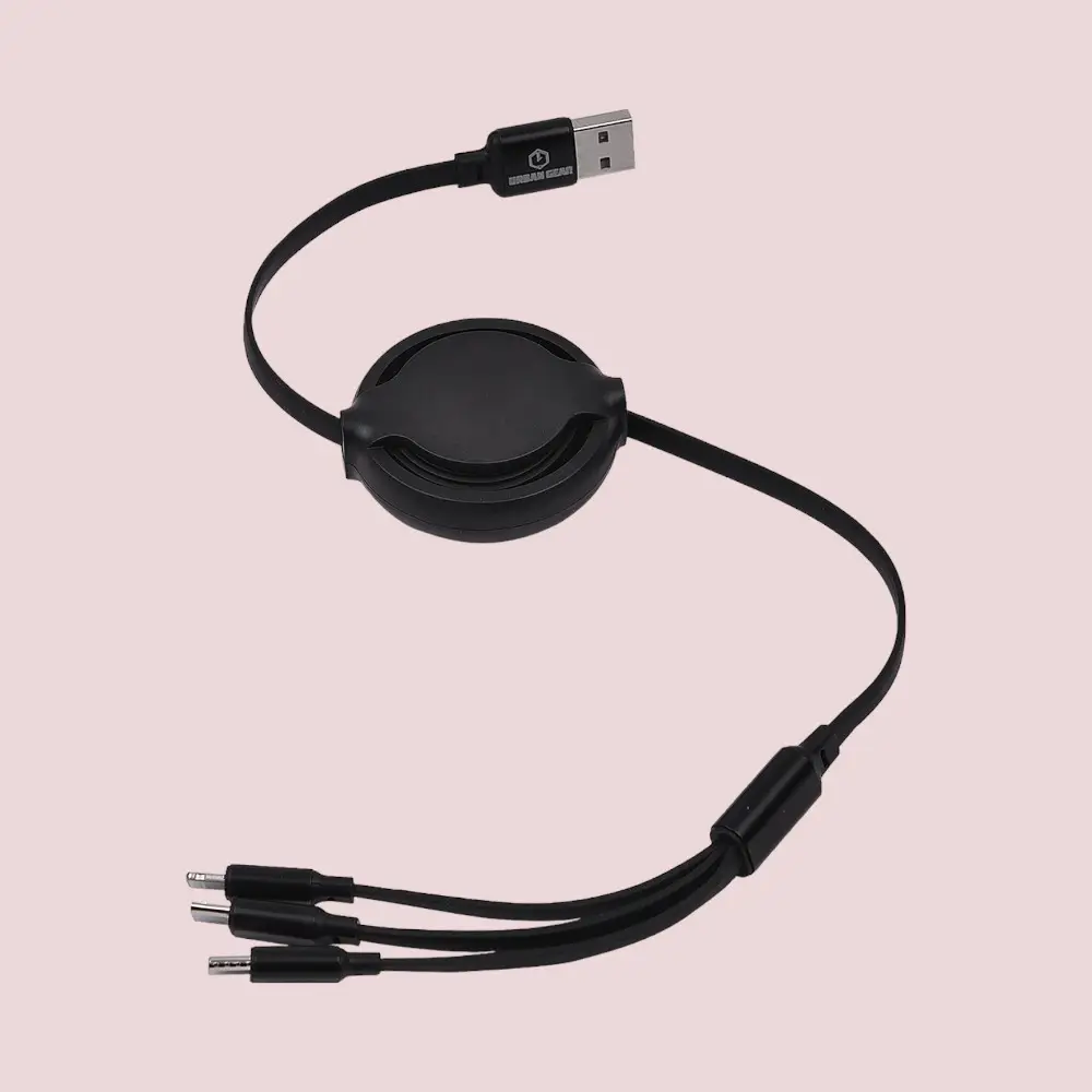 Yoyo Pro 3-in-1 Charging Cable- Black- 1200mm — image 1