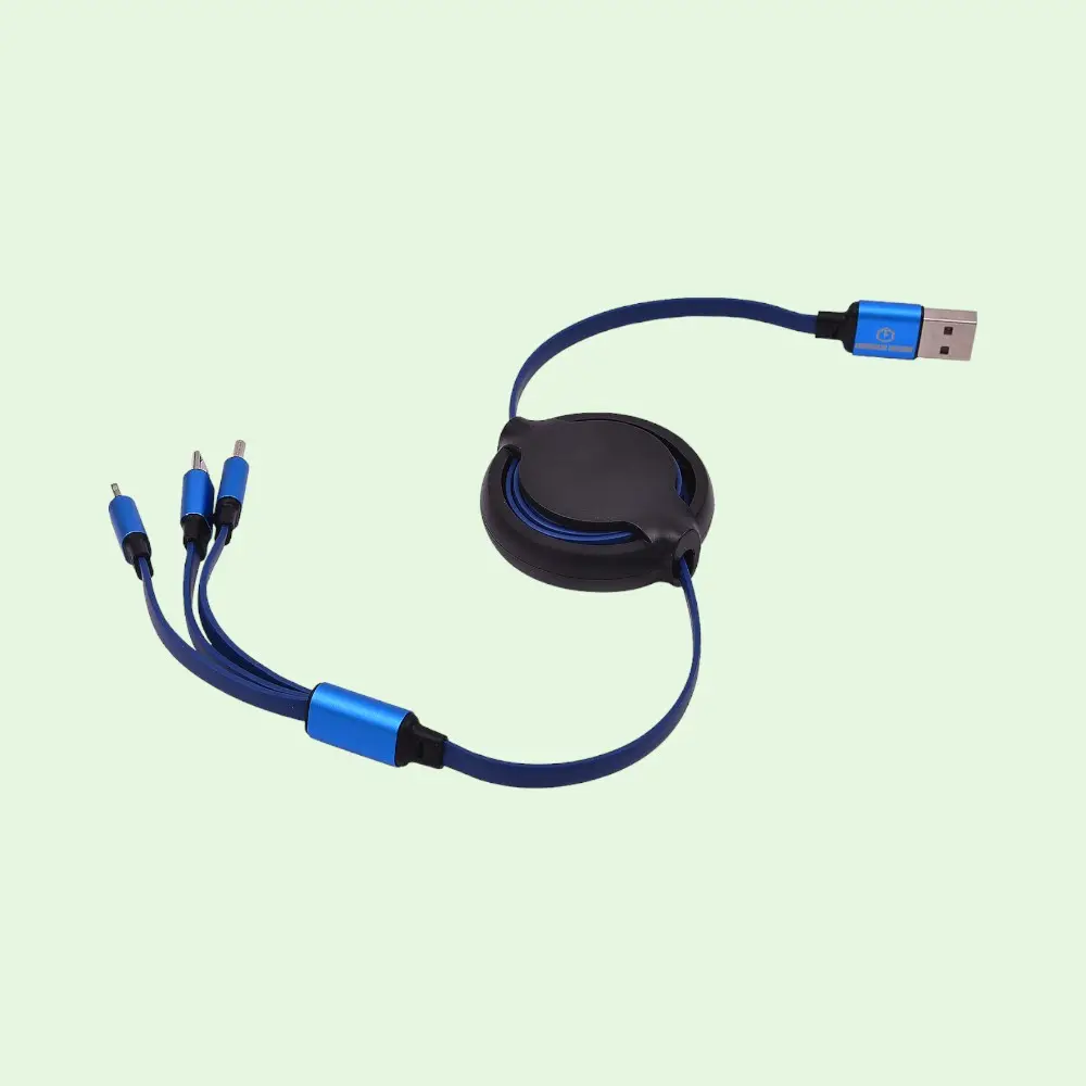 Yoyo Pro 3-in-1 Charging Cable- Blue- 1200mm — image 1