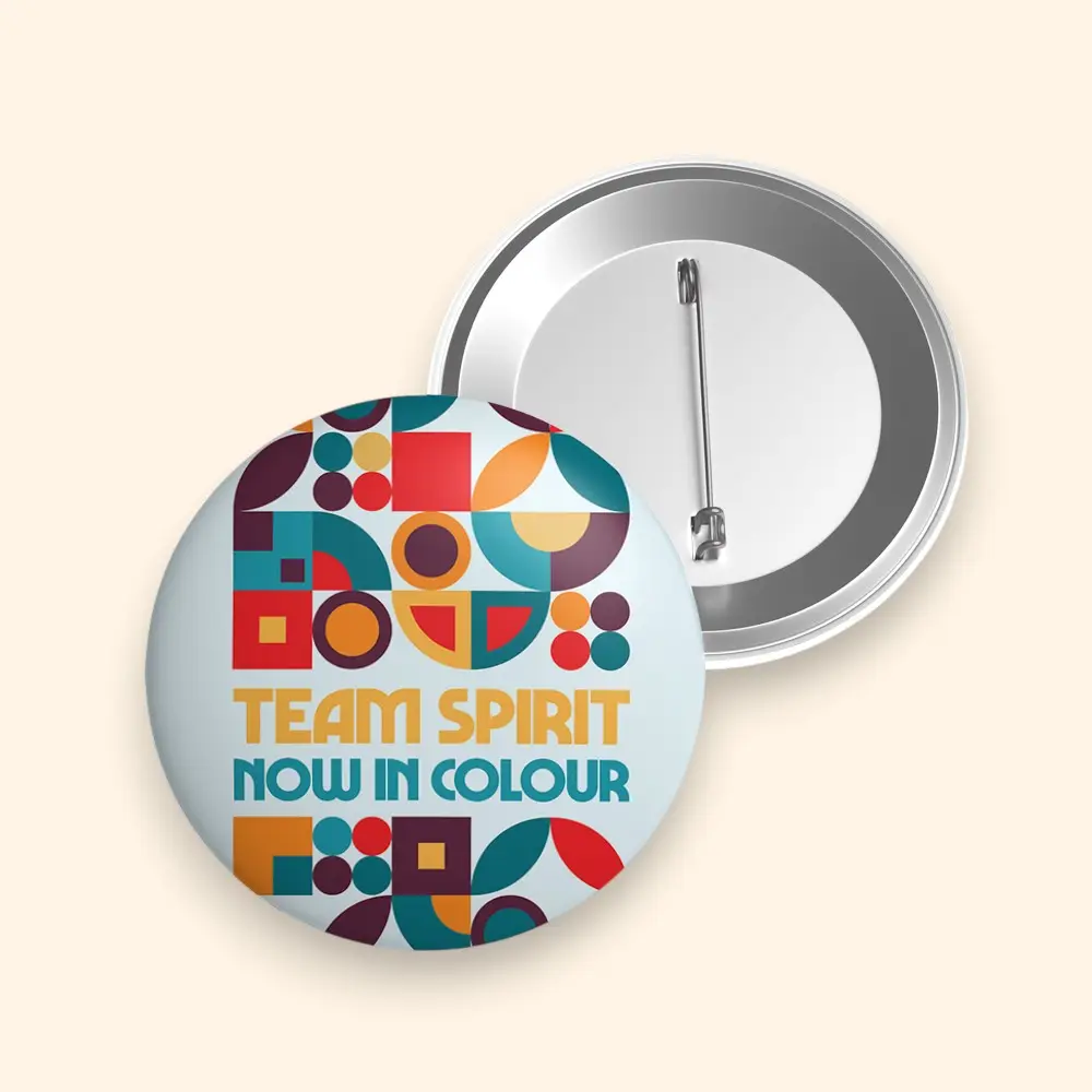Holi Team Spirit Colour Snapdot Pin Badge- 5.5*5.5 cms — image 1