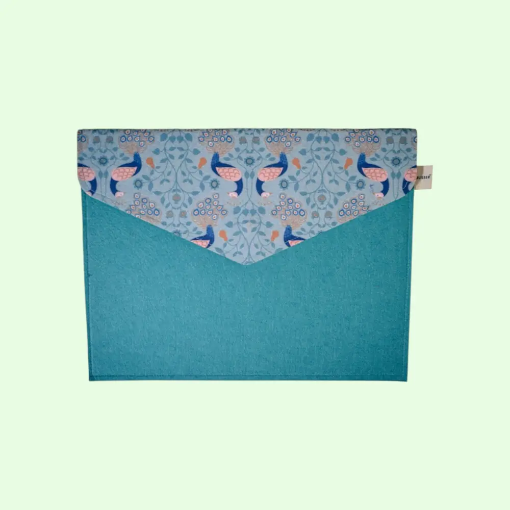 Trusser Felt 11.15" Inches Teal Tale Folder- Teal Blue — image 1